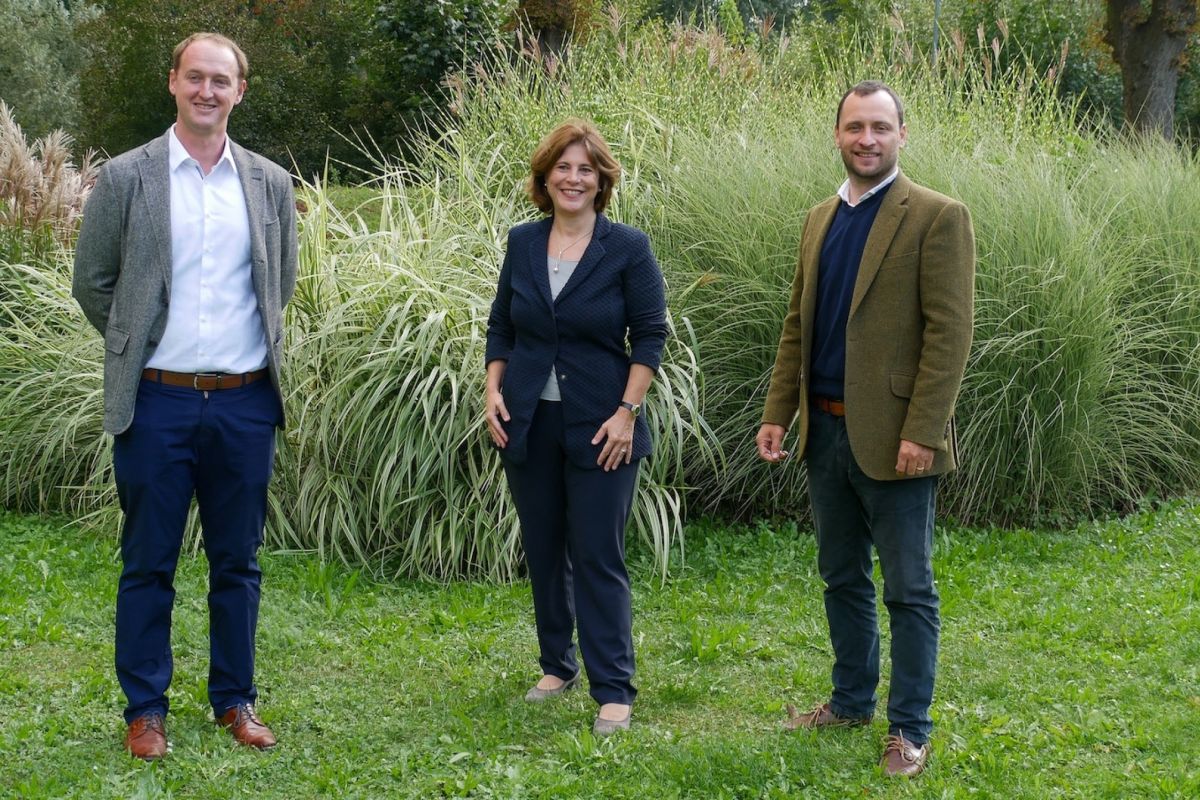 Stefan Köppl (Investment Manager, tecnet equity), Doris Agneter (Geschäftsführerin, tecnet equity) und Camillo Pachmann (Gründer, MLReef)