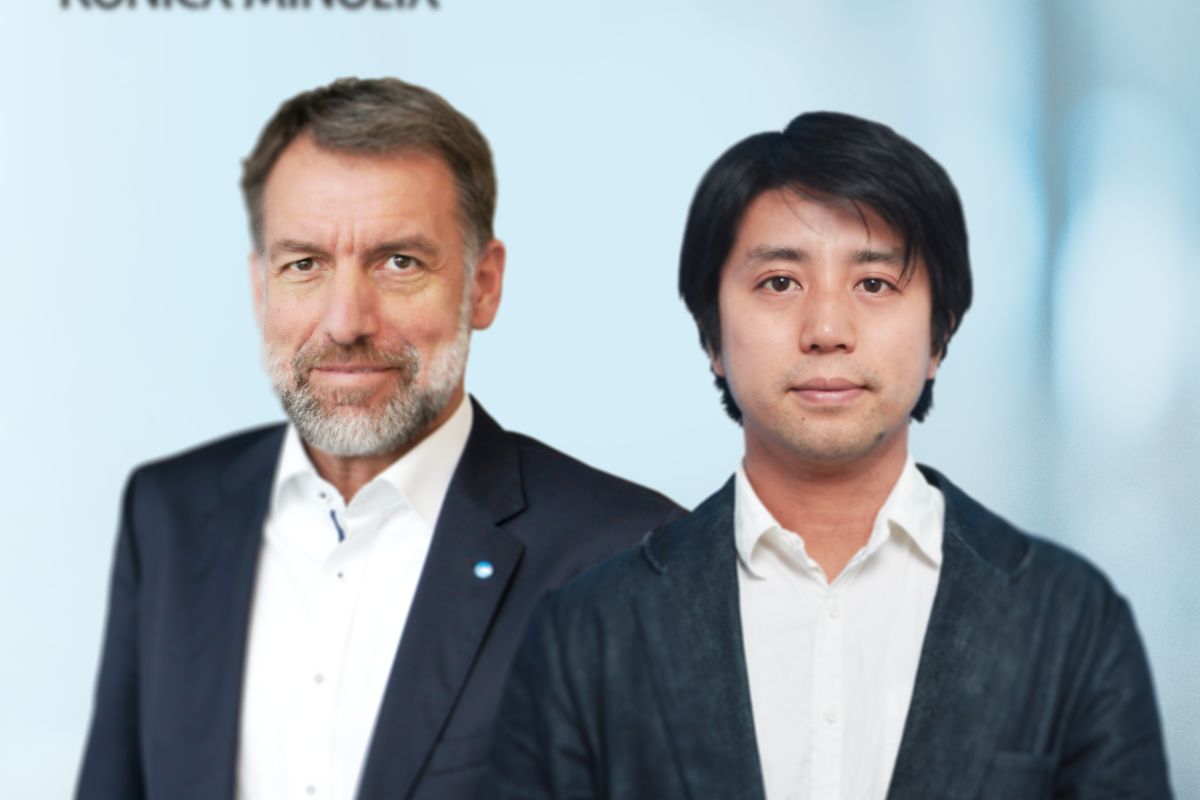 Konica Minolta Joerg Hartmann(l) und Jiro Tanaka (r)