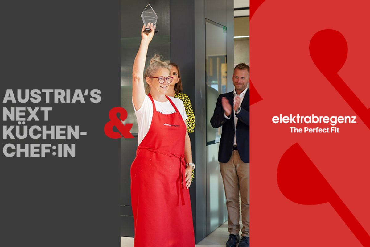 elektrabregenz Austria´s next Küchenchef:in geht ins zweie Jahr. Vorjahressiegerin Claudia Danner.